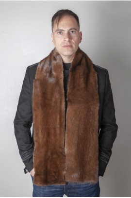 Scandinavian mink fur stole-scarf